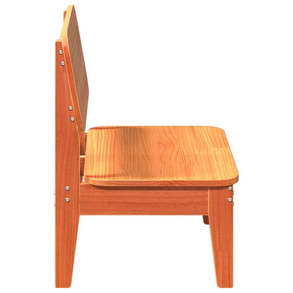Havestol voksbrun 60x52,5x72 cm massiv fyrretræ