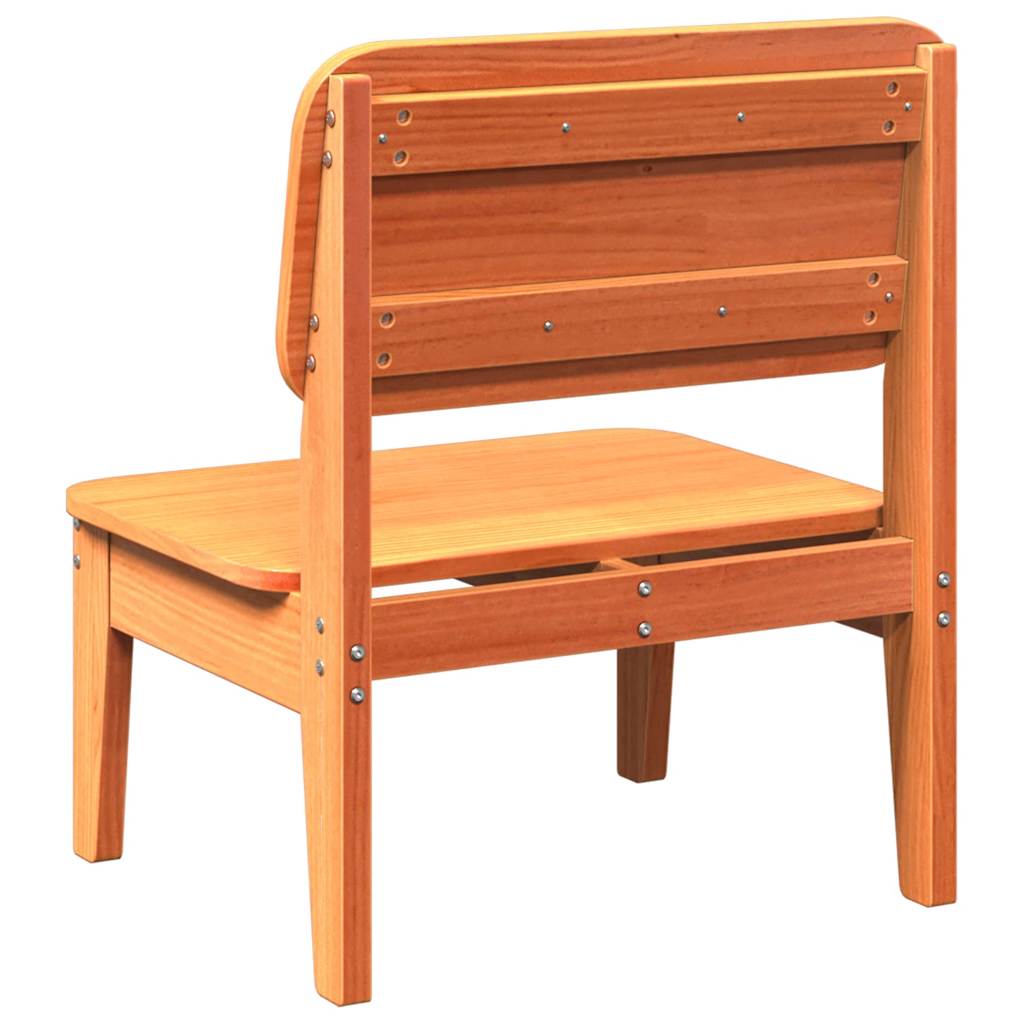 Havestol voksbrun 60x52,5x72 cm massiv fyrretræ