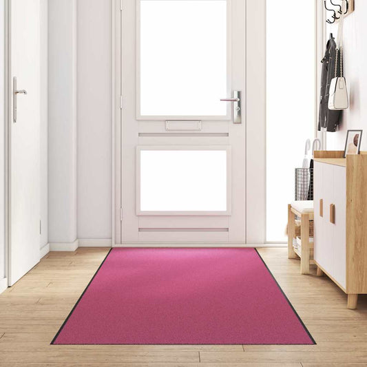 Fußmatte Rosa und Schwarz 120 x 400 cm Polyamid und PVC
