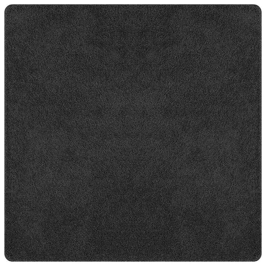 Anti-Rutsch Shaggy Teppich Dunkelgrau 120 x 120 cm PP