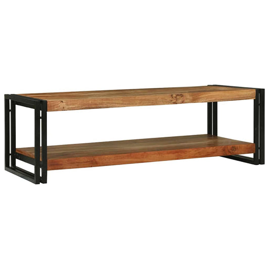 Couchtisch Braun 120 x 50 x 38 cm Massivholz Akazie