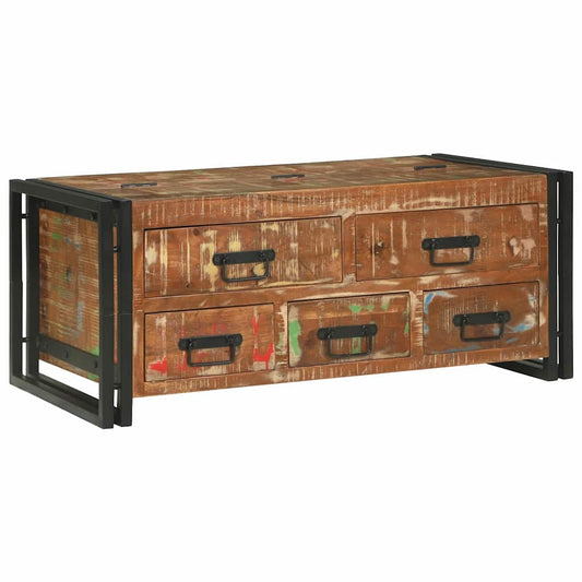 Couchtisch Braun 90 x 50 x 38 cm Massives Altholz
