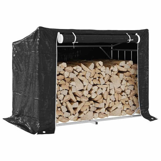 Brændereol med regnbeskyttelse 151x80,5x110,5 cm galvaniseret stål