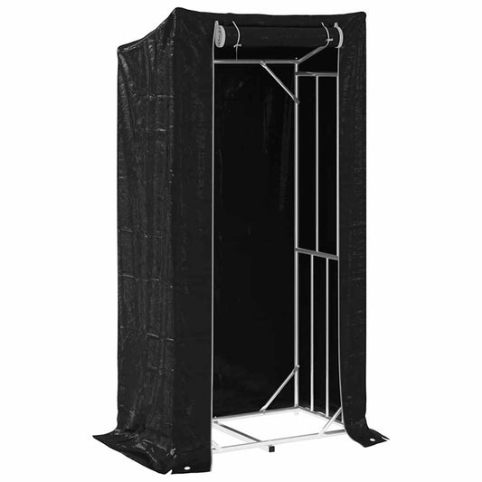 Brændereol med regnbeskyttelse 100x60x200 cm Galvaniseret stål