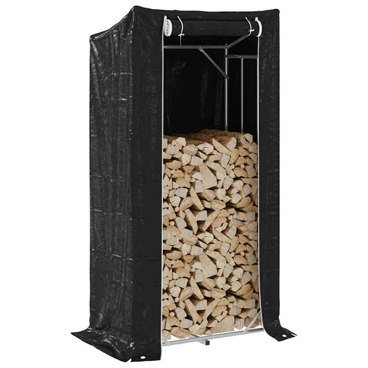 Brændereol med regnbeskyttelse 100x60x200 cm Galvaniseret stål