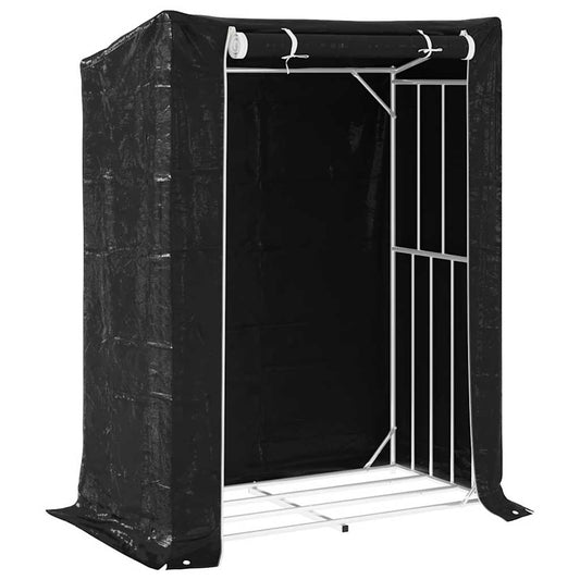 Brændereol med regnbeskyttelse 150x80x200 cm Galvaniseret stål