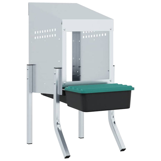 Hühner-Nistkasten 1 Abteil mit Beinen Verzinkter Stahl