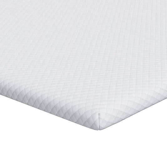 Matratzenpads Weiß 140 x 190 cm 100% Polyester Jacquardstoff