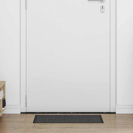 Fußmatte Schwarz und Grau 40 x 60 cm Polypropylen und PVC