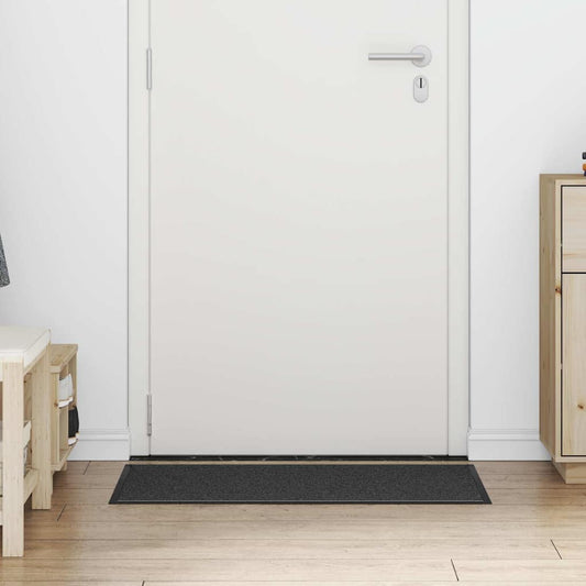 Fußmatte Schwarz und Grau 60 x 90 cm Polypropylen und PVC