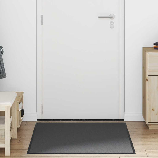 Antracit dørmåtte 90x120 cm
