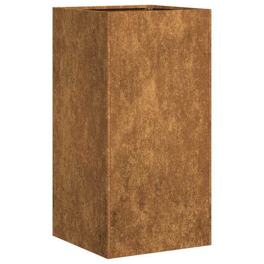 Pflanzkübel Rostig 40x40x80 cm Wetterfester Stahl