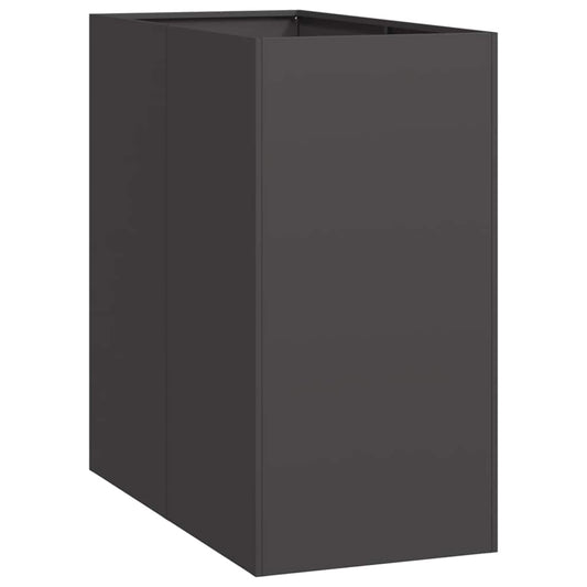 Pflanzkübel Schwarz 40x80x80 cm Stahl