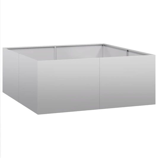 Pflanzkübel 100x100x40 cm Verzinkter Stahl