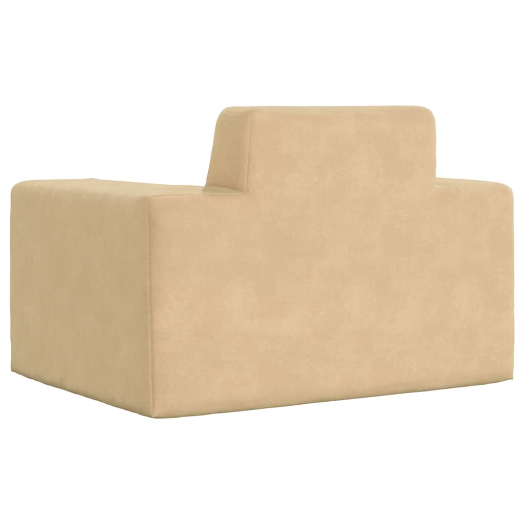 Børnesofa Creme Soft Plys