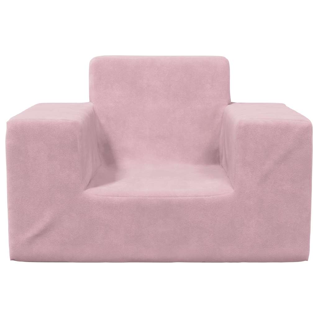 Børnesofa Pink Soft Plys