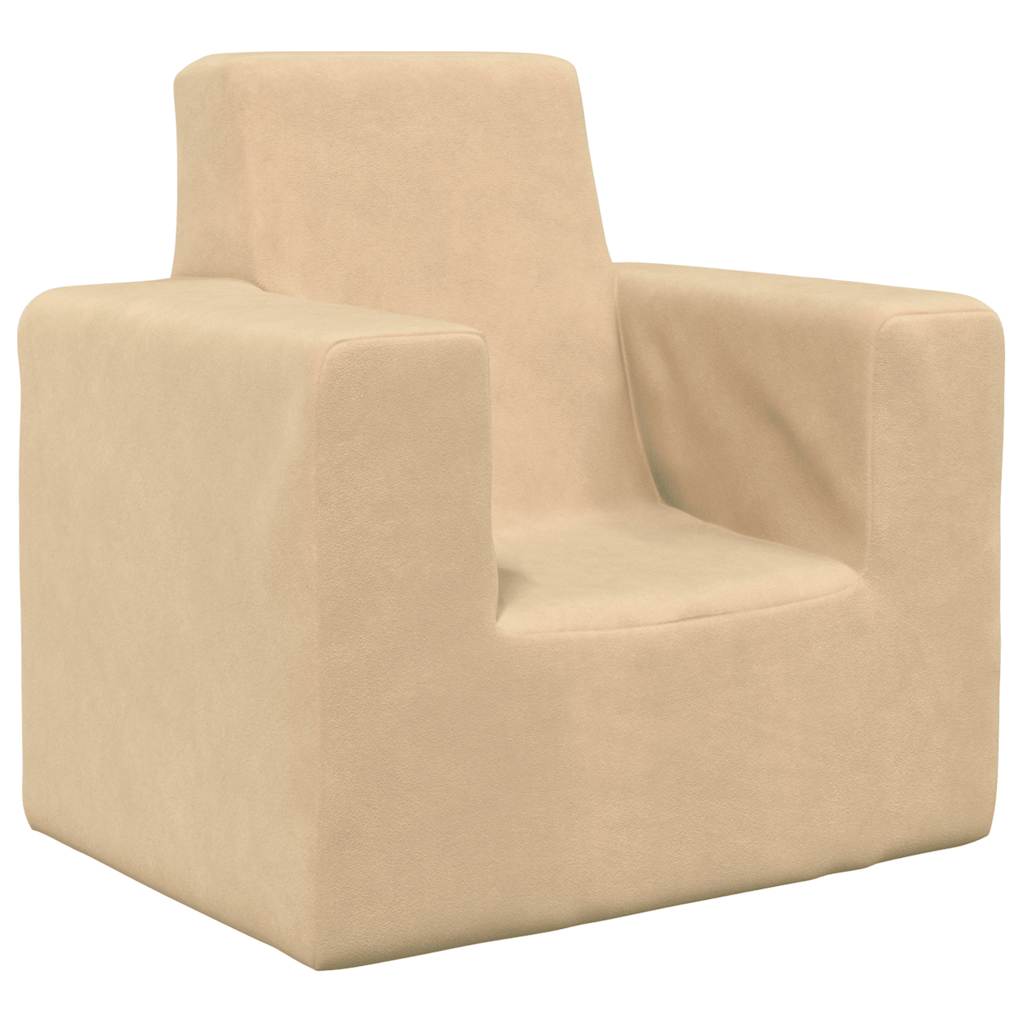 Børnesofa Creme Soft Plys