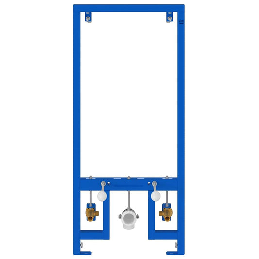 Badezimmer Wandstütze Blau 50 x 17.5 x 136 cm Stahl