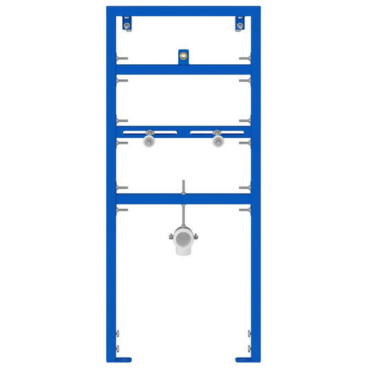 Badezimmer Wandstütze Blau 50 x 17.5 x 136 cm Stahl