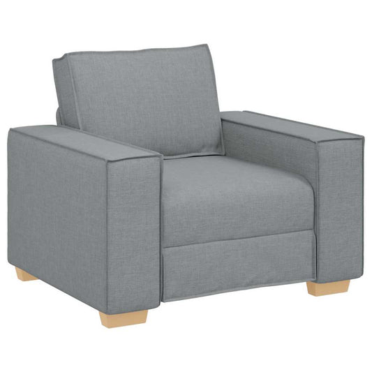 Sofa Stuhl Hellgrau 60 cm Stoff