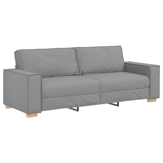 3-Sitzer-Sofa Hellgrau 180 cm Stoff