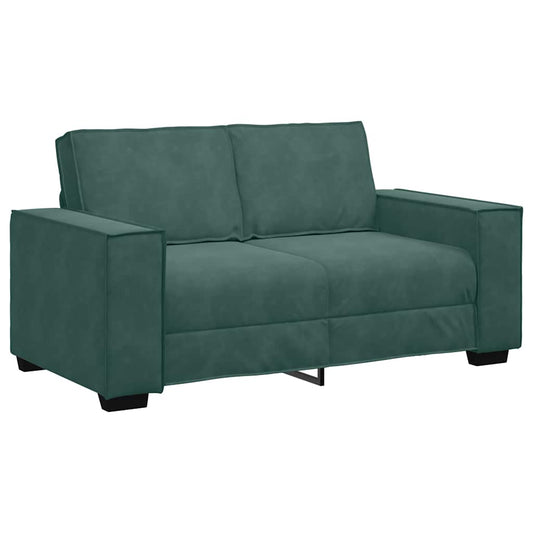 2-Sitzer-Sofa Dunkelgrün 120 cm Samt