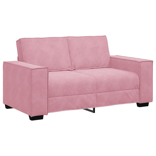 2-Sitzer-Sofa Rosa 120 cm Samt