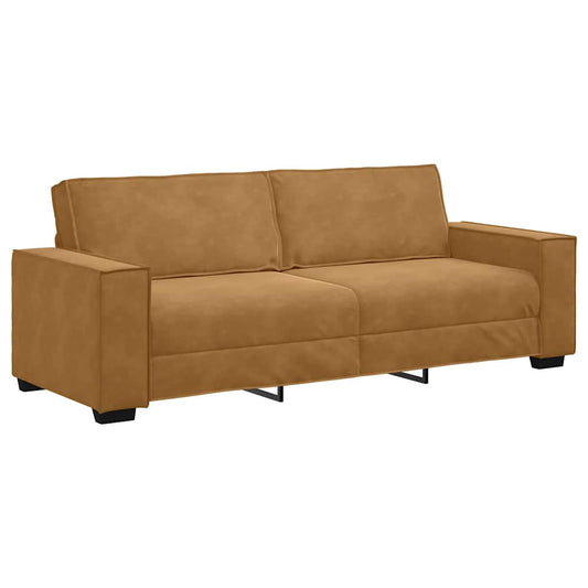 3-Sitzer-Sofa Braun 180 cm Samt