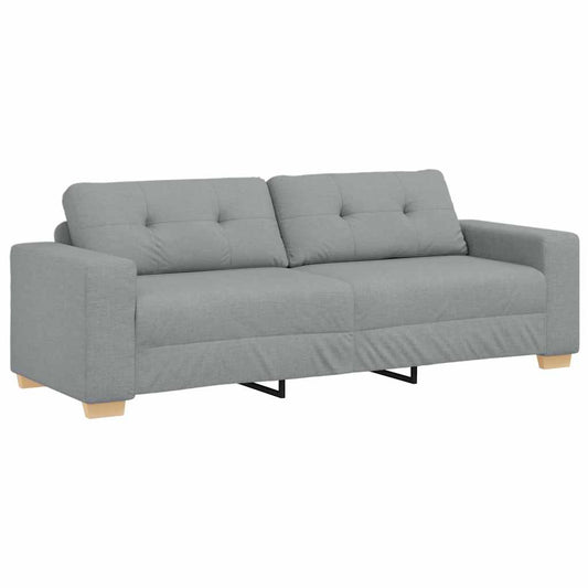 3-Sitzer-Sofa Hellgrau 180 cm Stoff