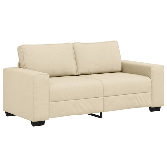 2-Sitzer-Sofa Creme 140 cm Stoff