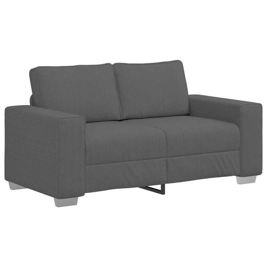 Zweisitzer-Sofa Dunkelgrau 120 cm Cordstoff