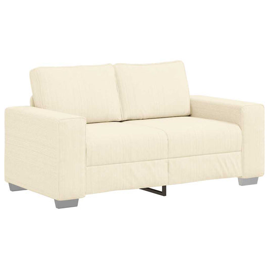 Zweisitzer-Sofa Creme 120 cm Cordstoff