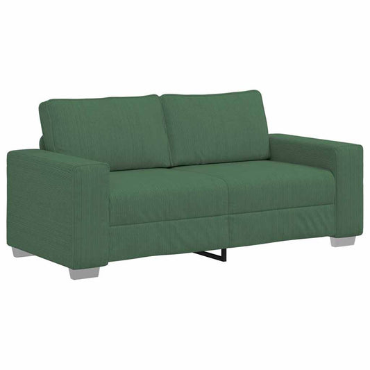 Zweisitzer-Sofa Dunkelgrün 140 cm Cordstoff