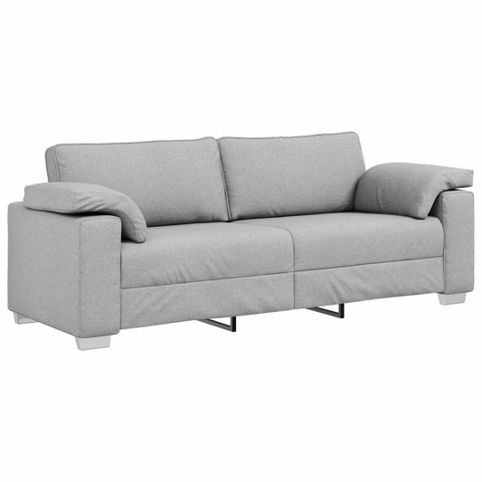 Sofa Wolkengrau 219 x 77 x 82 cm Stoff