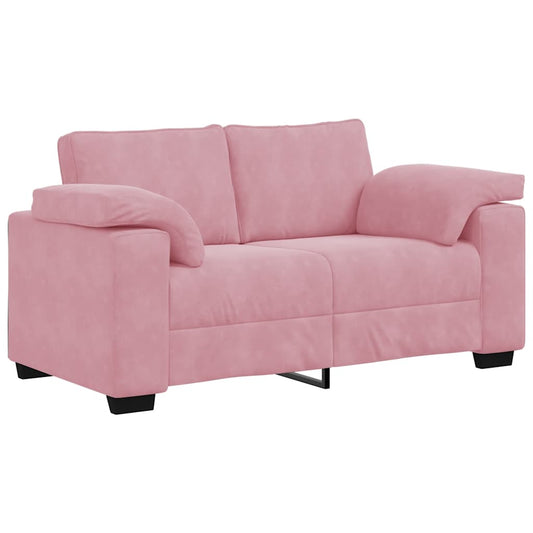 Zweisitzer-Sofa Rosa 120 cm Samt