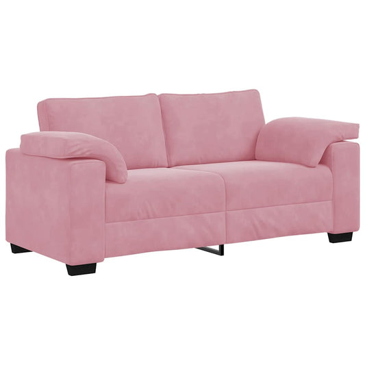 Zweisitzer-Sofa Rosa 140 cm Samt