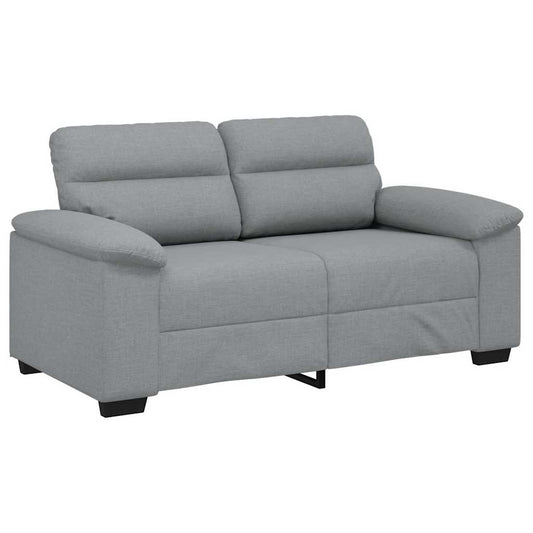 2-Sitzer-Sofa Hellgrau 120 cm Stoff