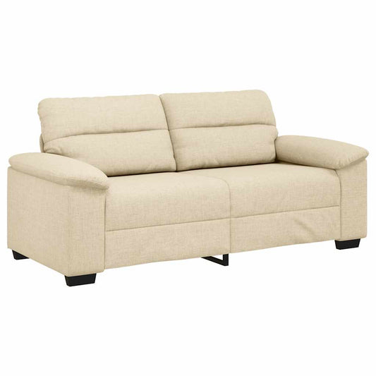 2-Sitzer-Sofa Creme 140 cm Stoff