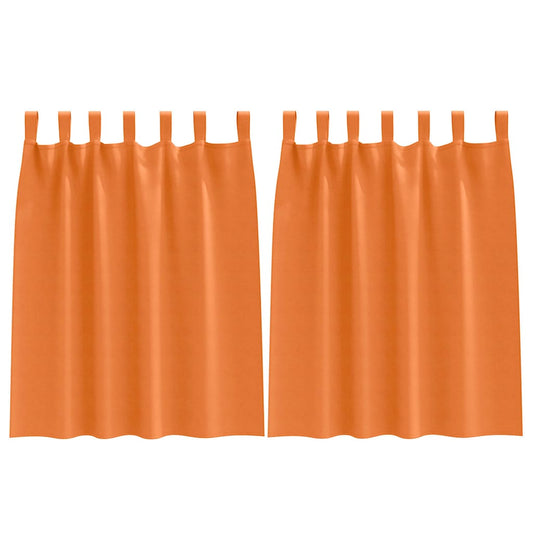 Verdunkelungs-Vorhänge mit Ringen 2 pcs Helles Orange