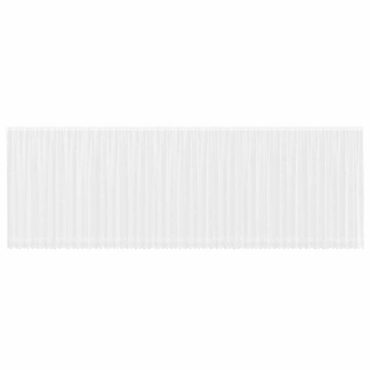 Spitzenvorhang mit Vorhängen Weiß 245 x 1200 cm Polyester