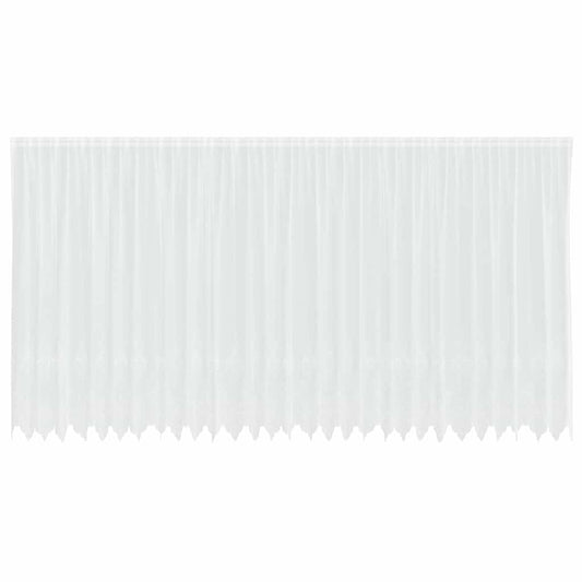 Spitzenvorhang mit Vorhängen Weiß 750 x 240 cm Polyester