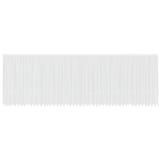 Spitzenvorhang mit Vorhängen Weiß 240 x 1200 cm Polyester