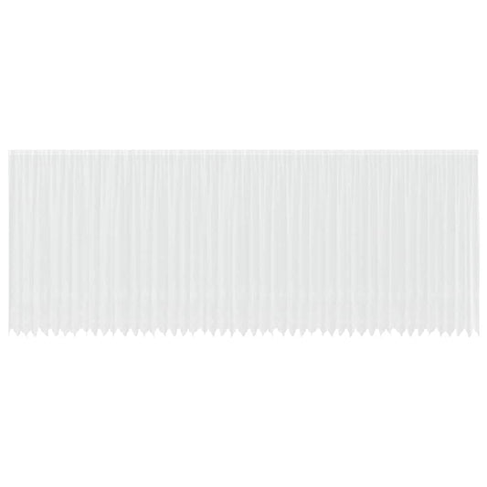 Spitzenvorhang mit Vorhängen Weiß 260 x 1200 cm Polyester