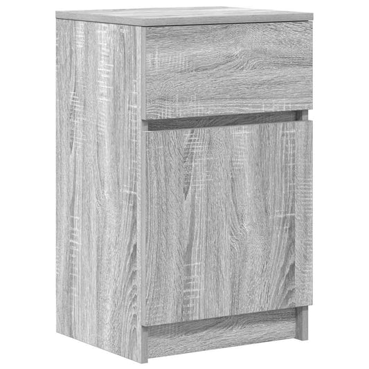 Nachttisch Grau Sonoma 39x35x65 cm Holzwerkstoff