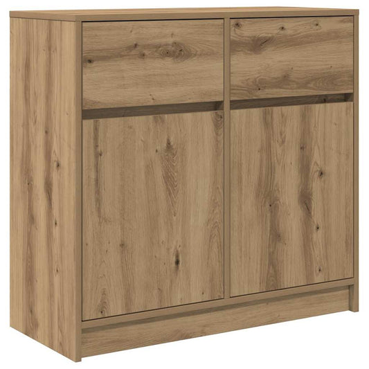 Sideboard mit Schublade Artisan-Eiche 80x34x76 cm Holzwerkstoff