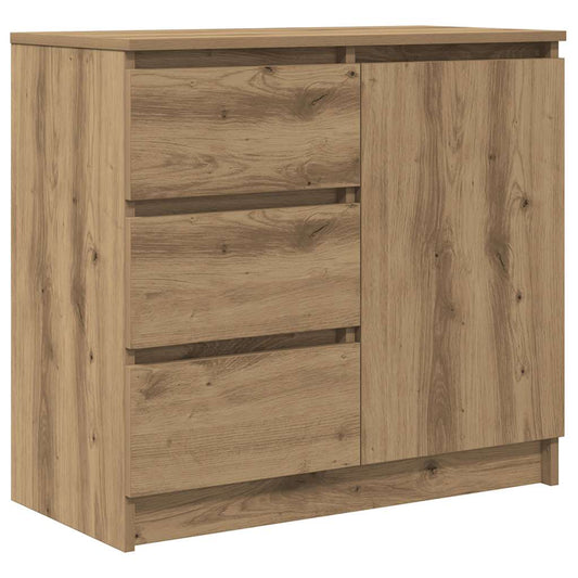 Sideboard mit Schublade Artisan-Eiche 71x35x65 cm Holzwerkstoff