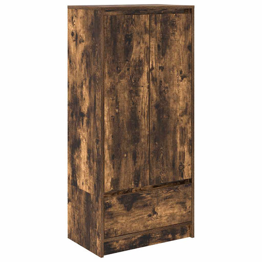 Schrank mit Schublade Räuchereiche 55,5x34x119,5 cm
