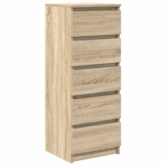 Sideboard mit Schubladen Sonoma-Eiche 37,5x35x99 cm