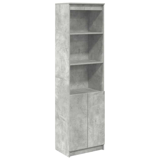 Highboard Betongrau 50x35x180 cm Holzwerkstoff