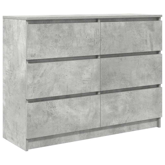 Sideboard Betongrau 100x35x76 cm Holzwerkstoff